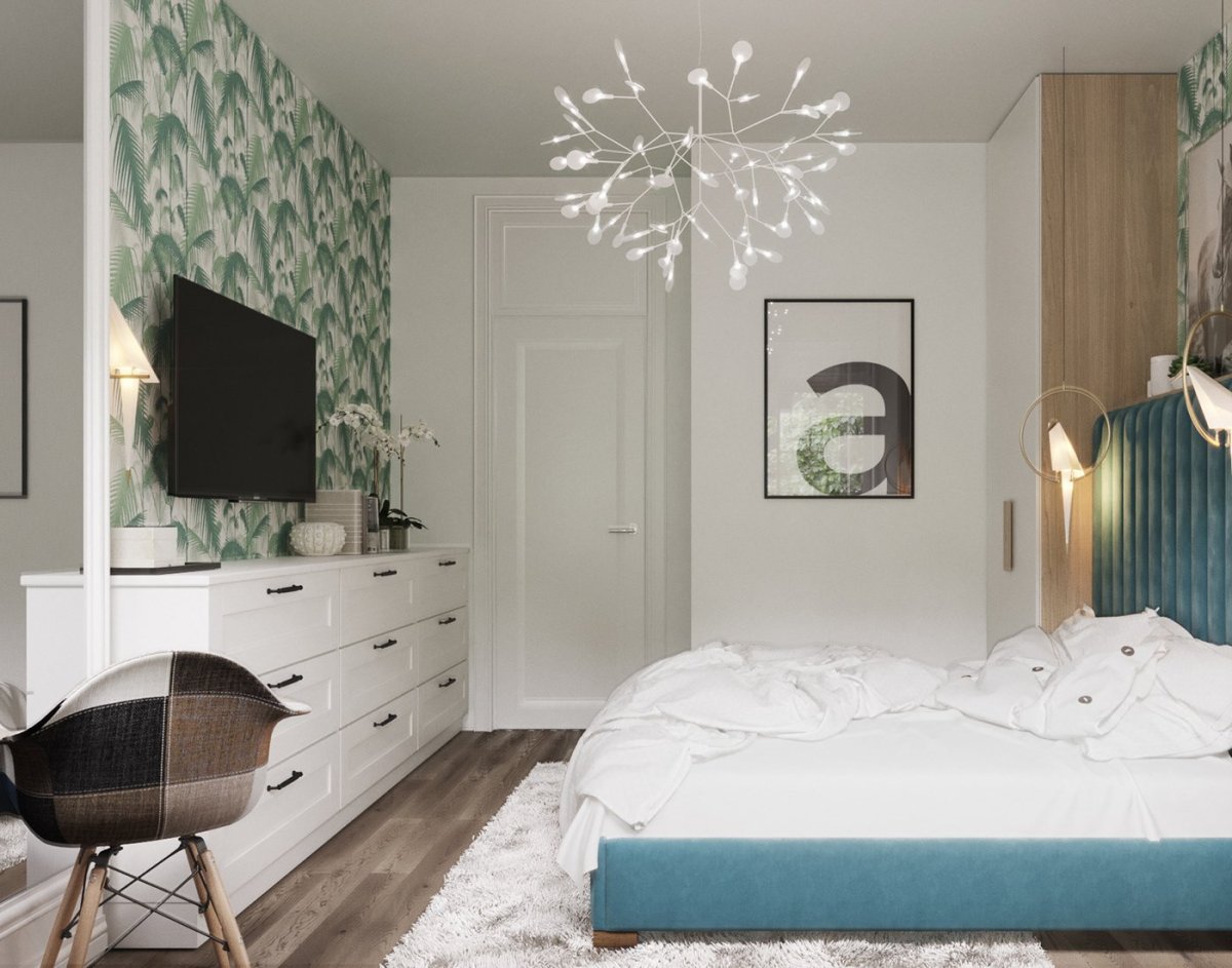 Ремонт спален в скандинавском стиле