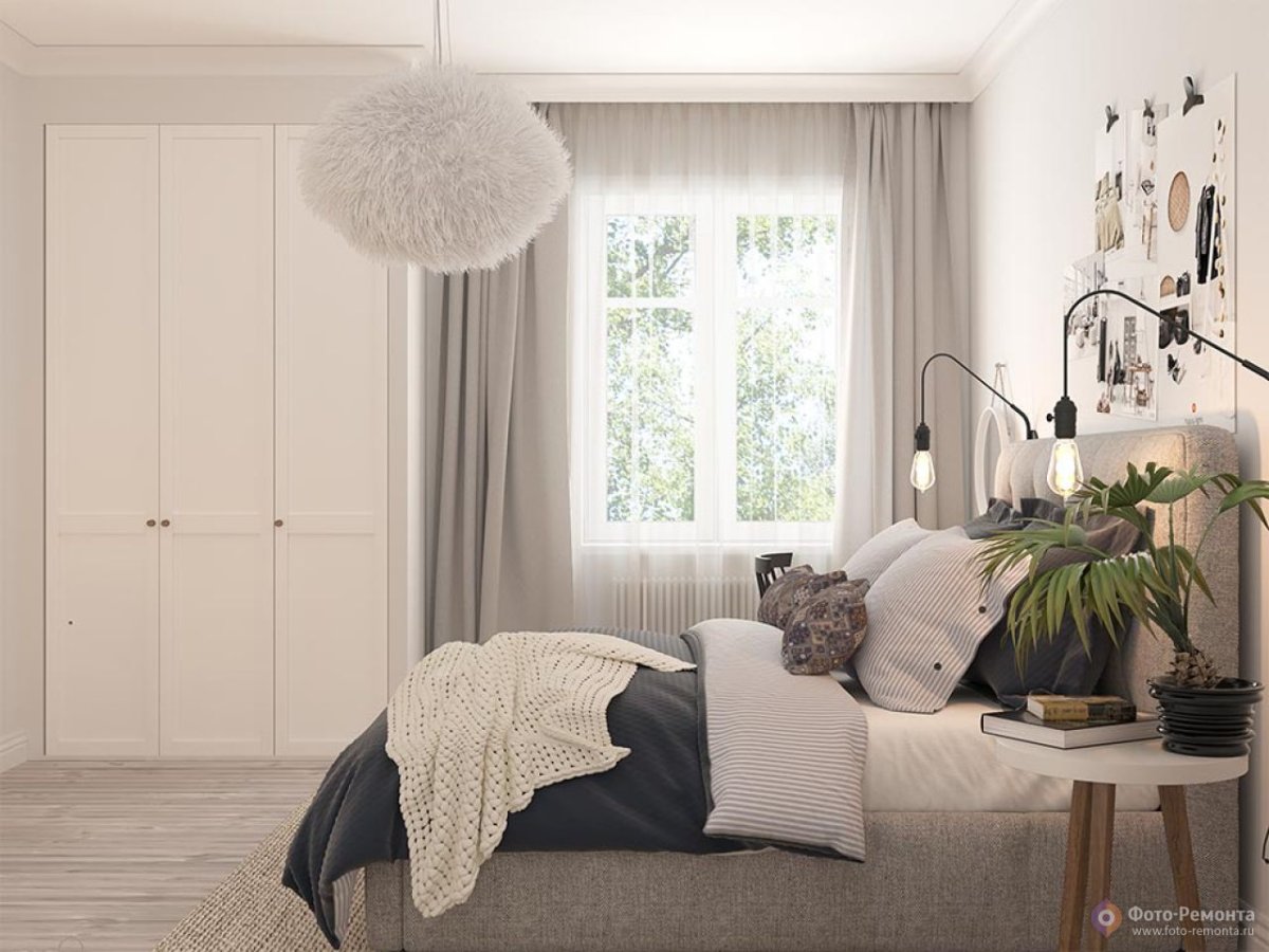 Планировка спальни в скандинавском стиле