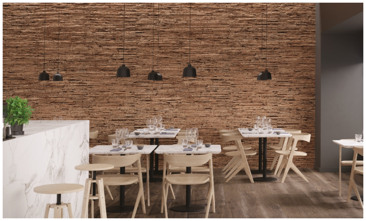 Пробковое настенное покрытие