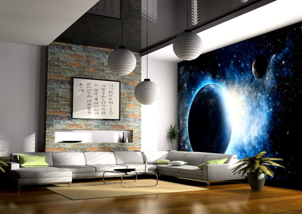 Гостиная в космическом стиле