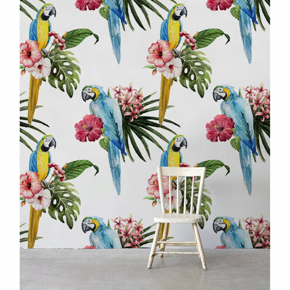 Фрески с попугаями