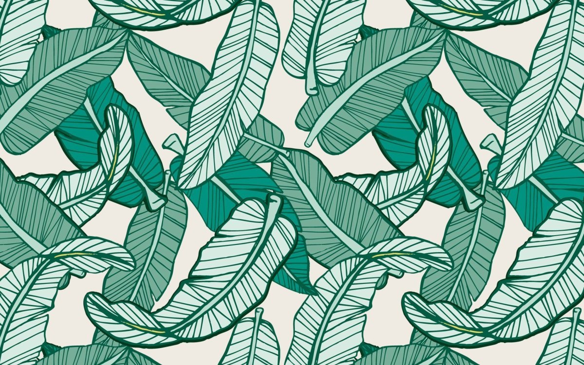 Принты с листьями