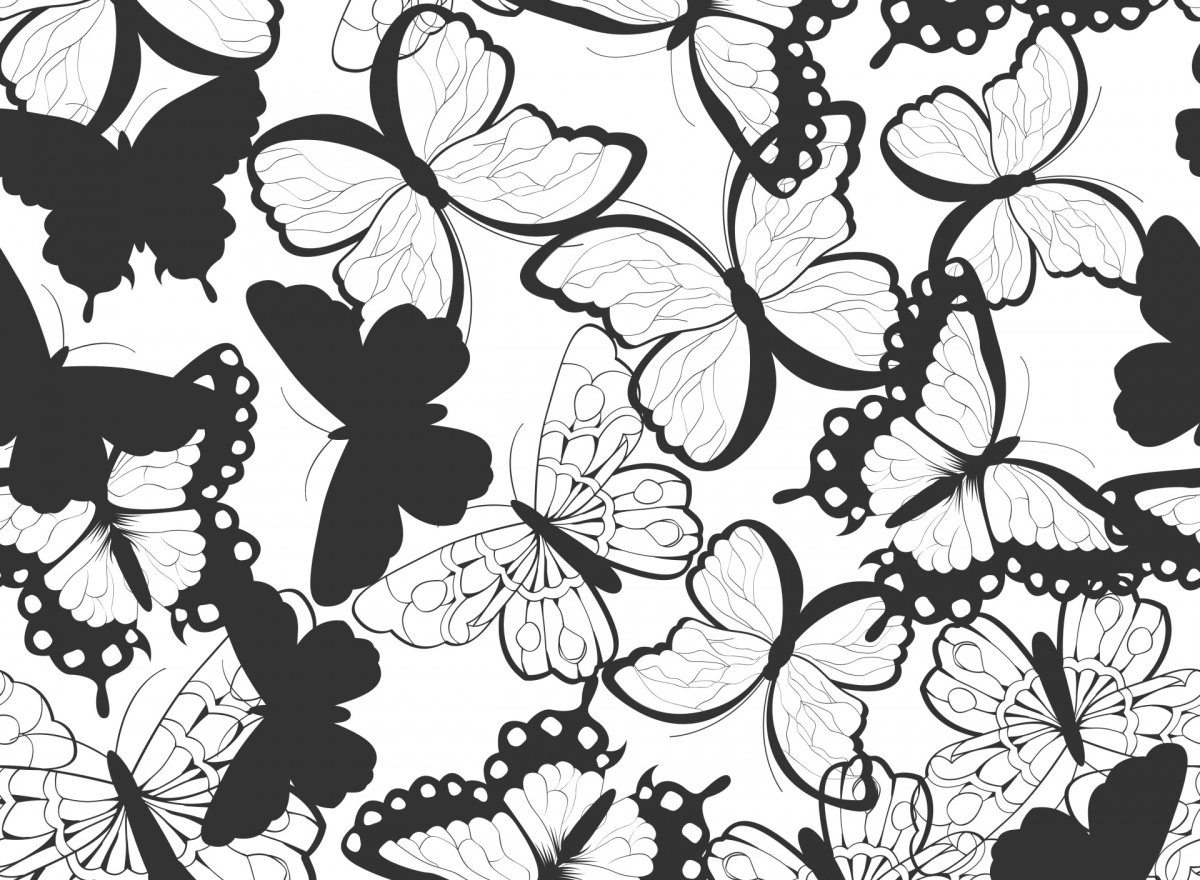 Черно белые узоры