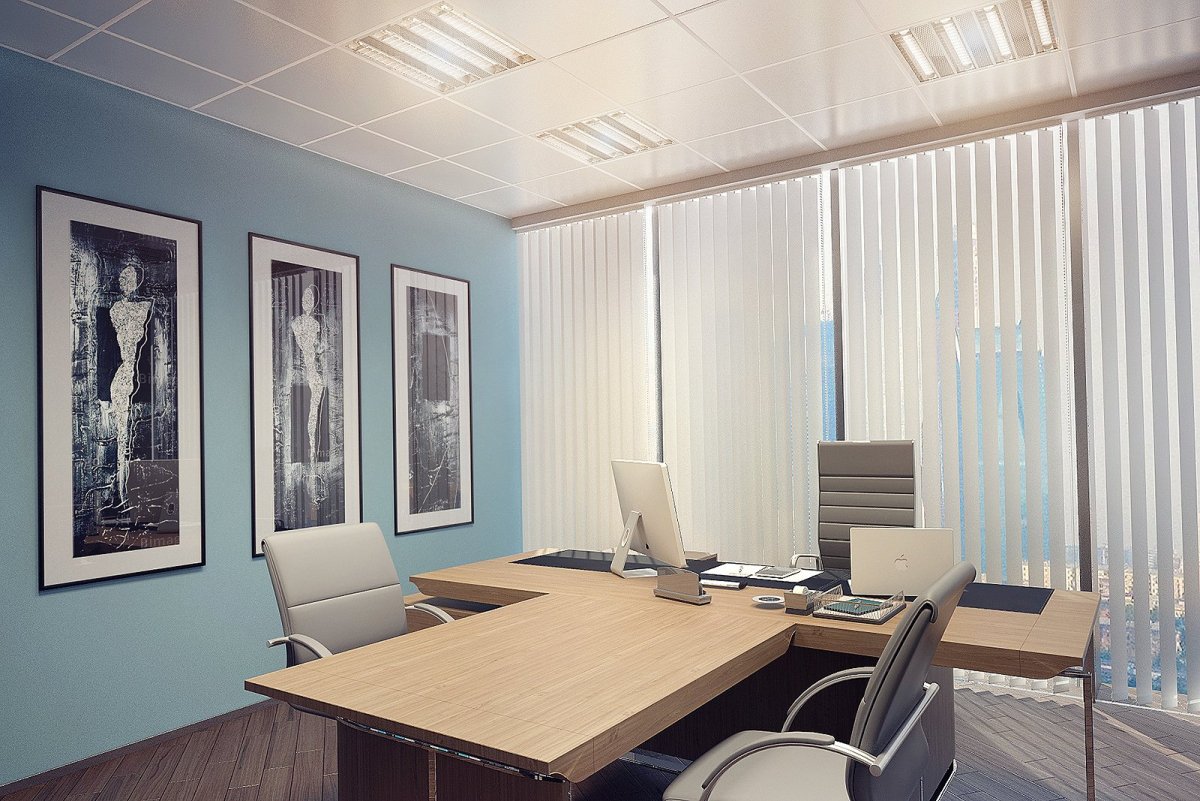 Интерьер маленького офиса