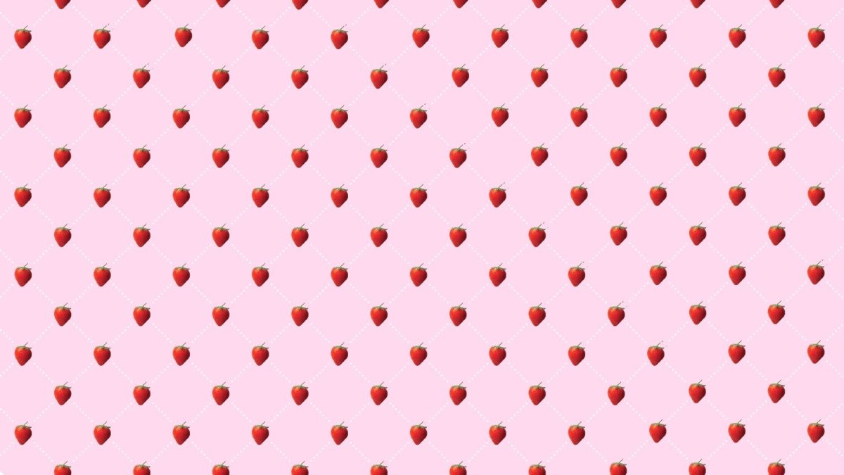 Клубничный фон милый