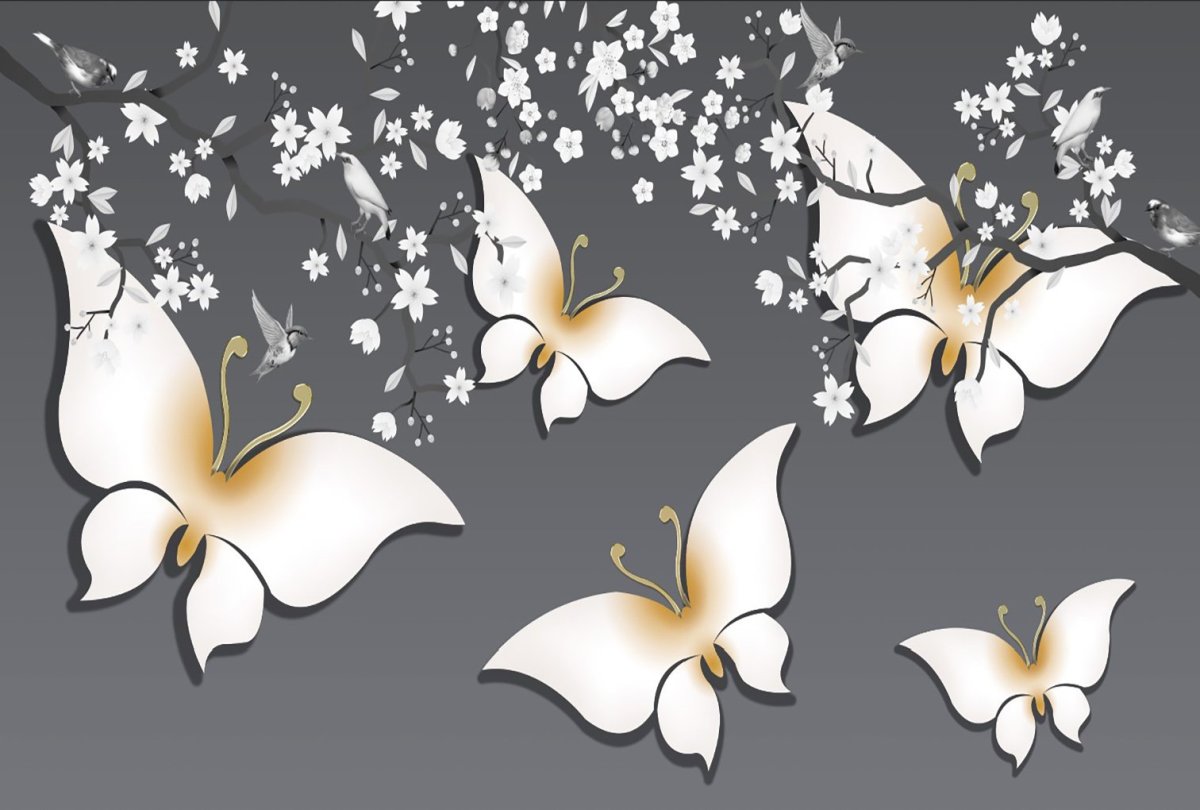 Обои флизелиновые бабочки