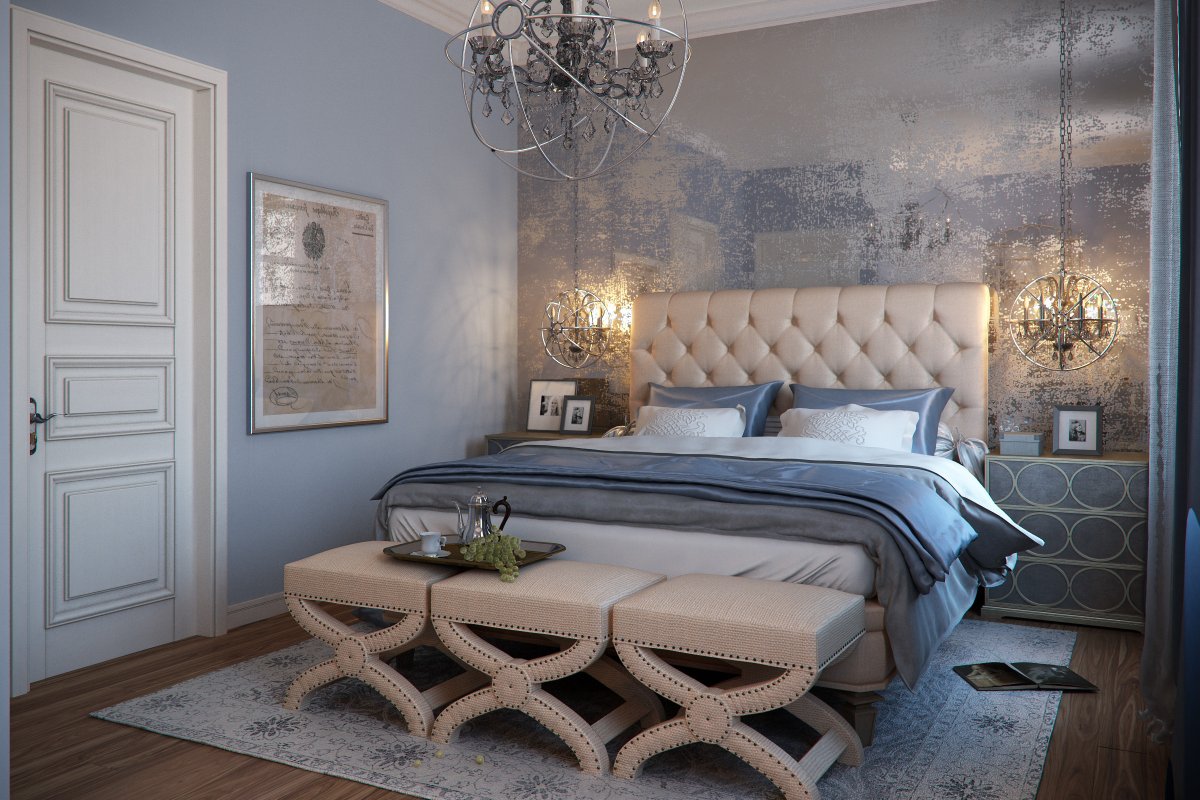 Обои для спальни дизайн фото