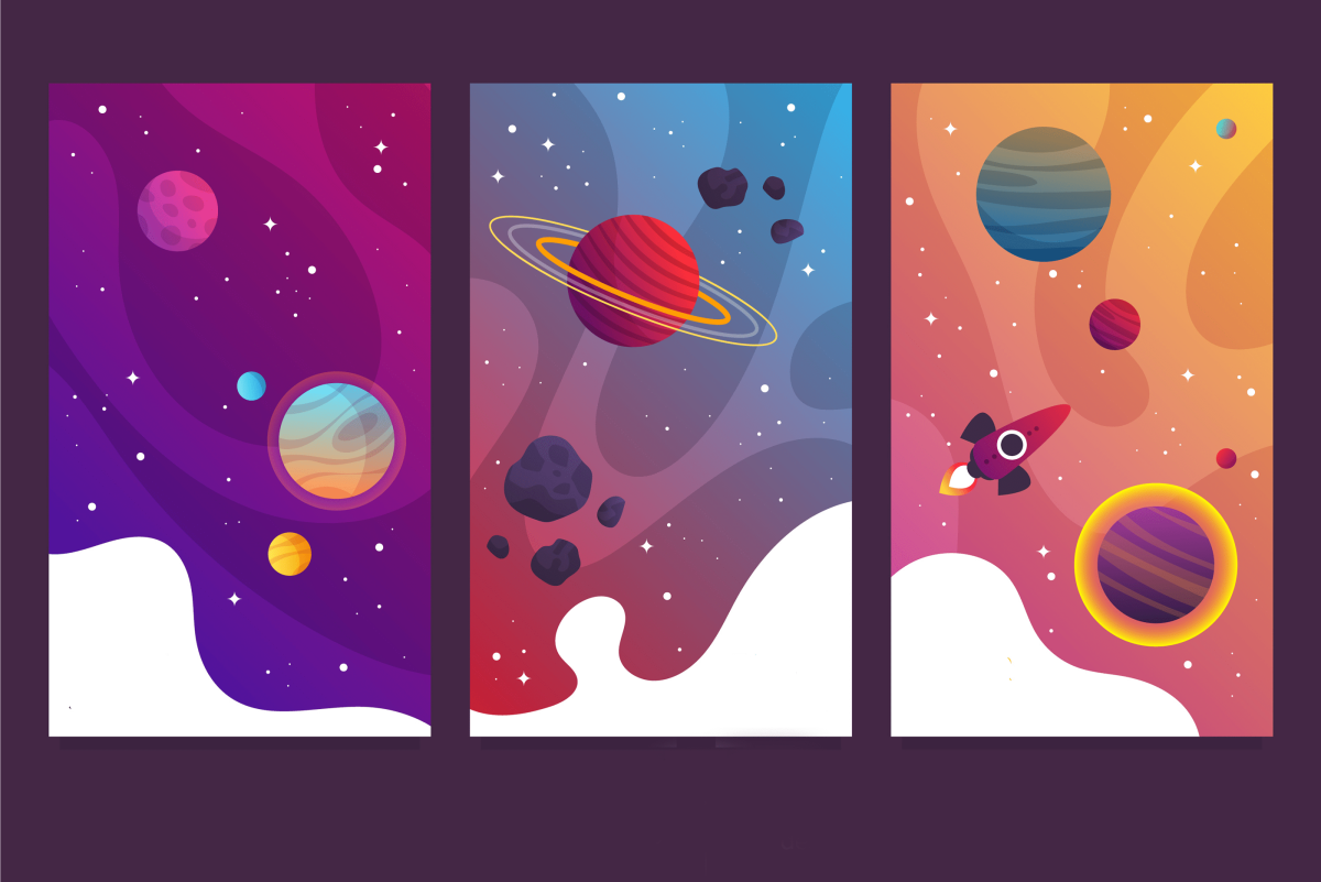 Космос иллюстрации в иллюстраторе