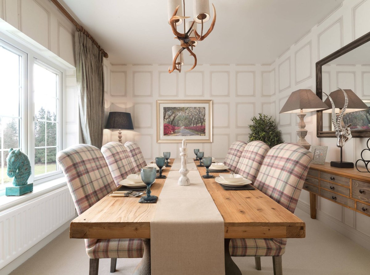 Шотландский стиль в интерьере кухни