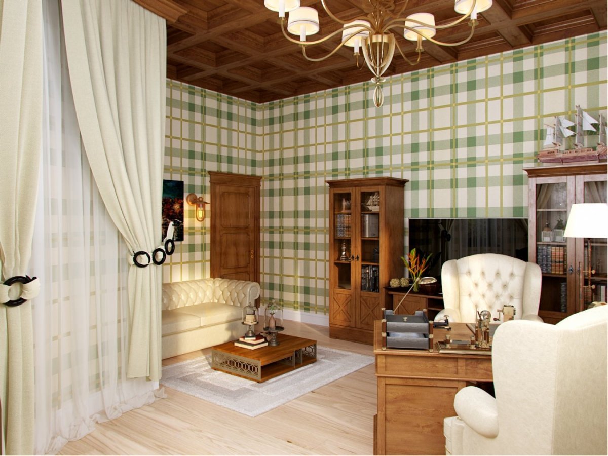 Комната в шотландском стиле