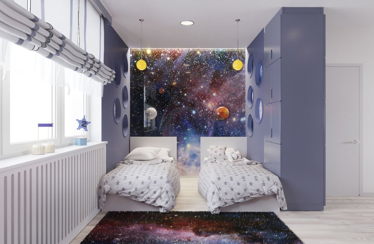 Детская в стиле космос