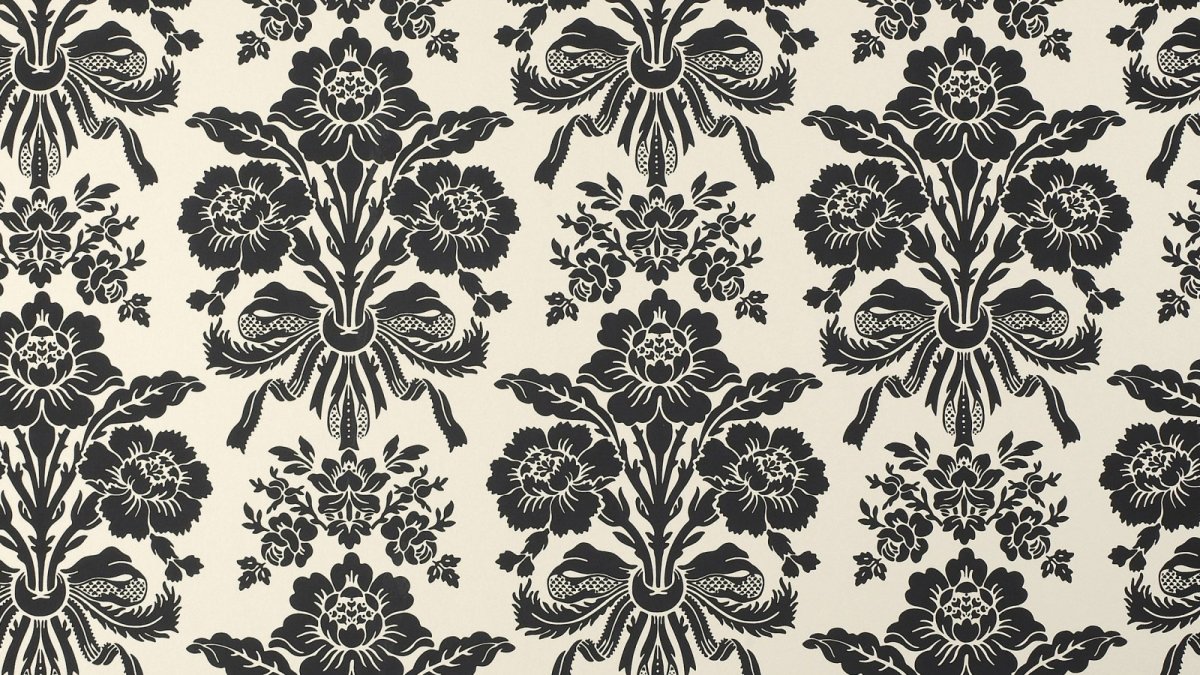 Обои с растительным орнаментом