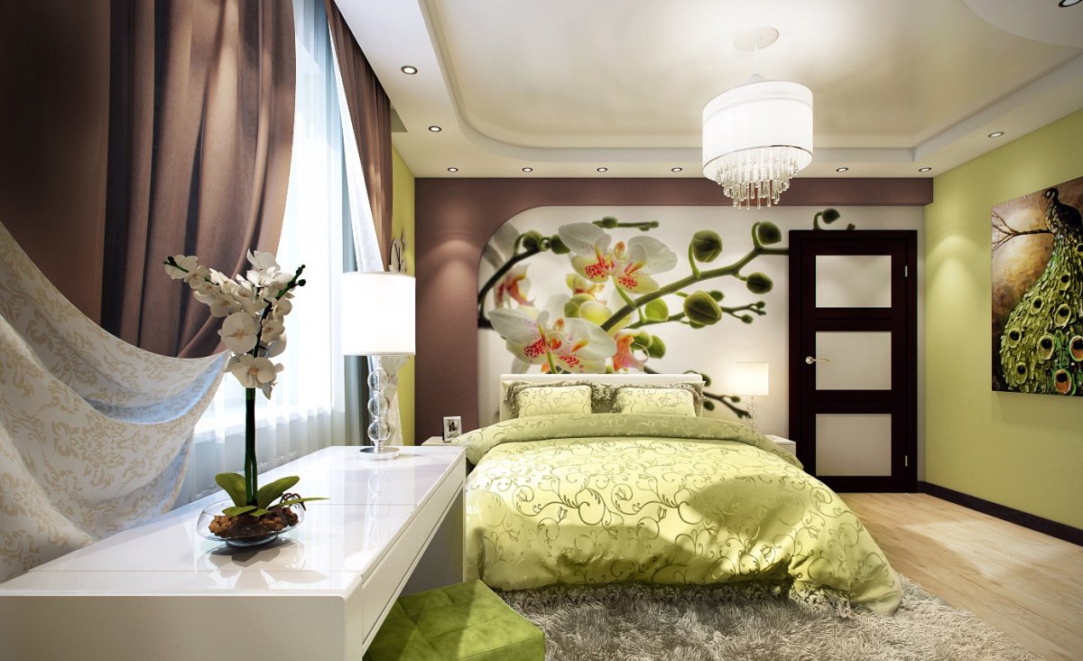 Фотообои в спальню