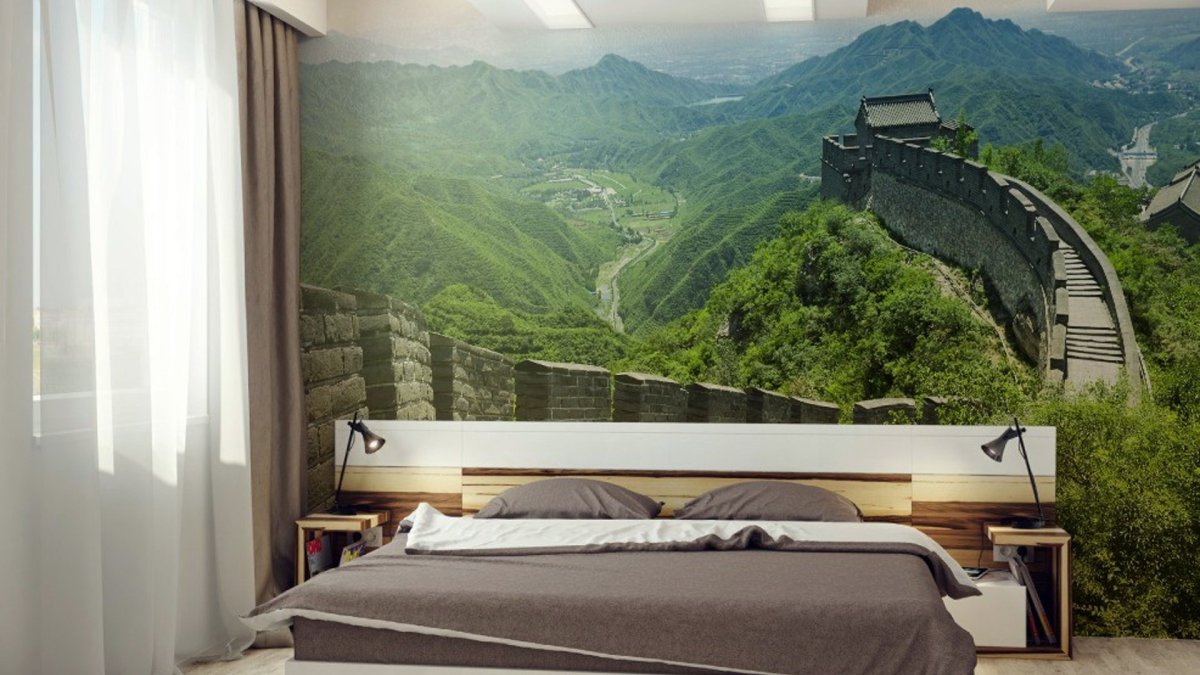 Фотообои в спальню