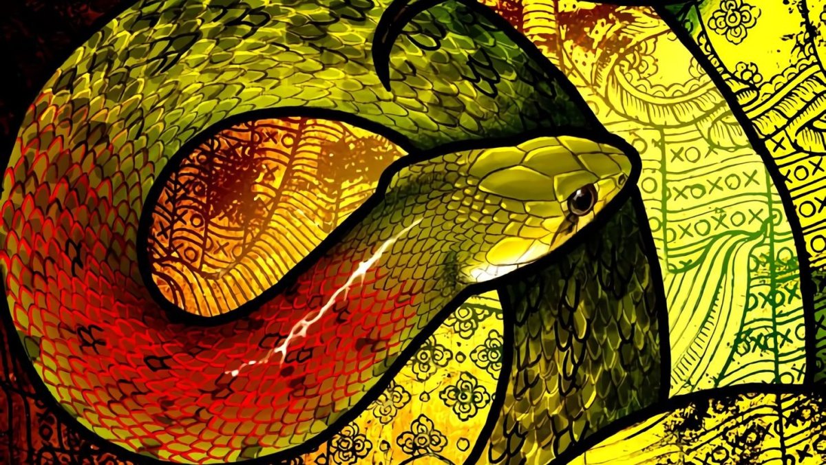 Змея картина