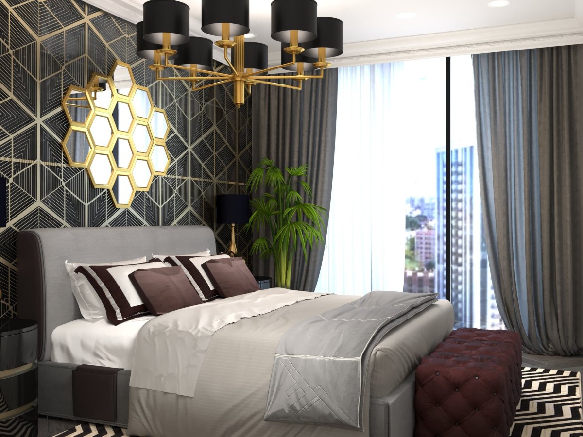 Спальня ар деко