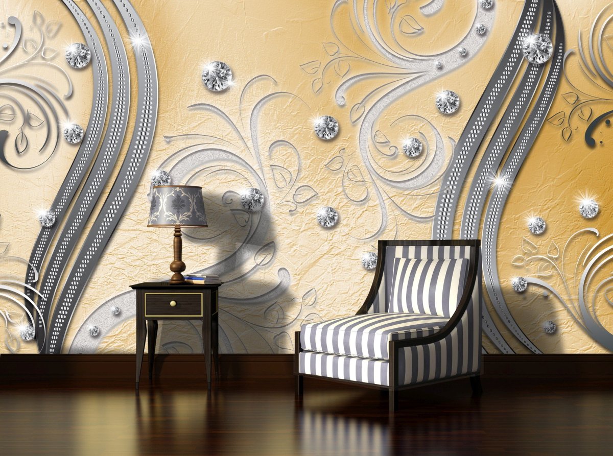 Шикарные настенные обои