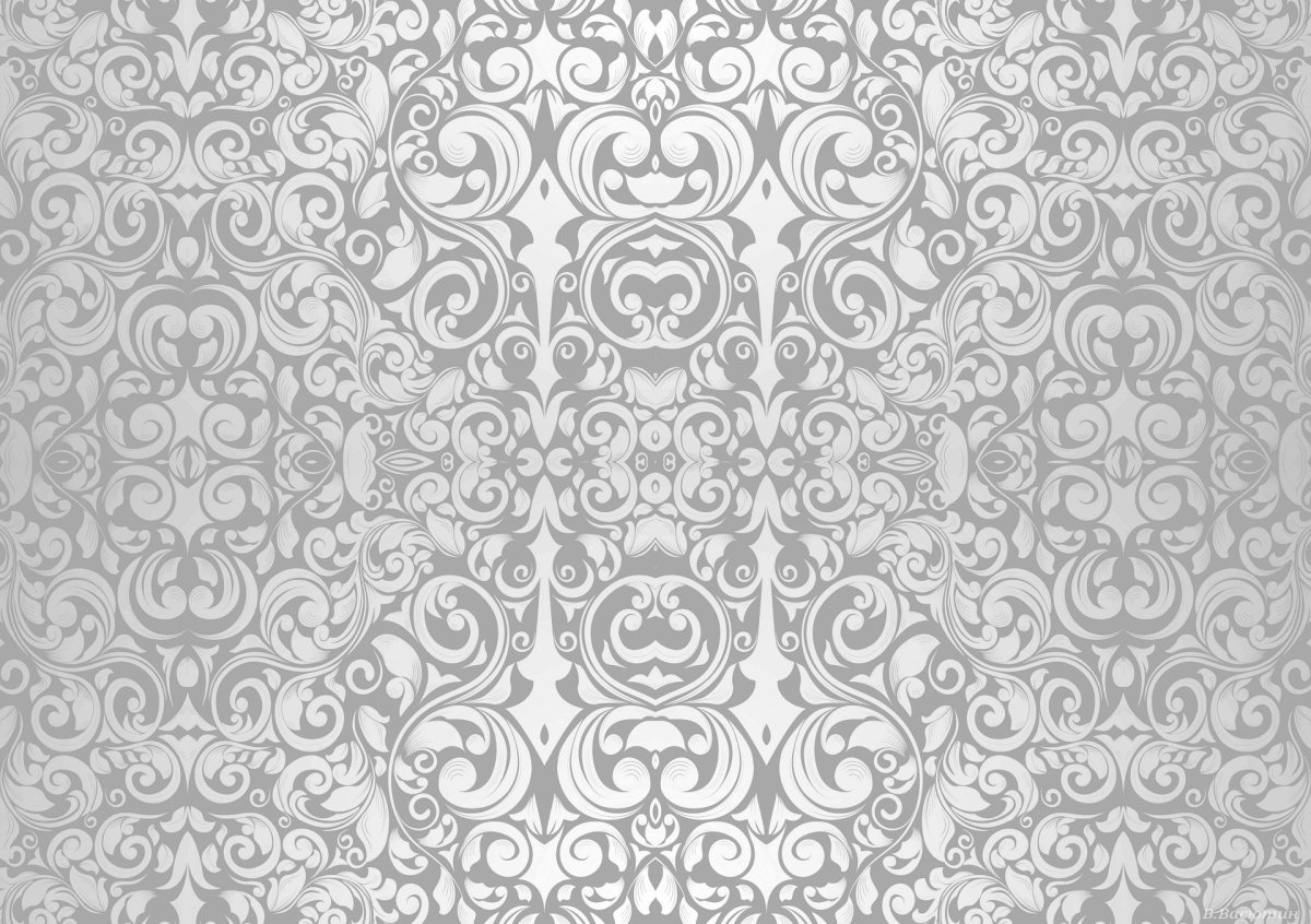 Белый фон с узорами