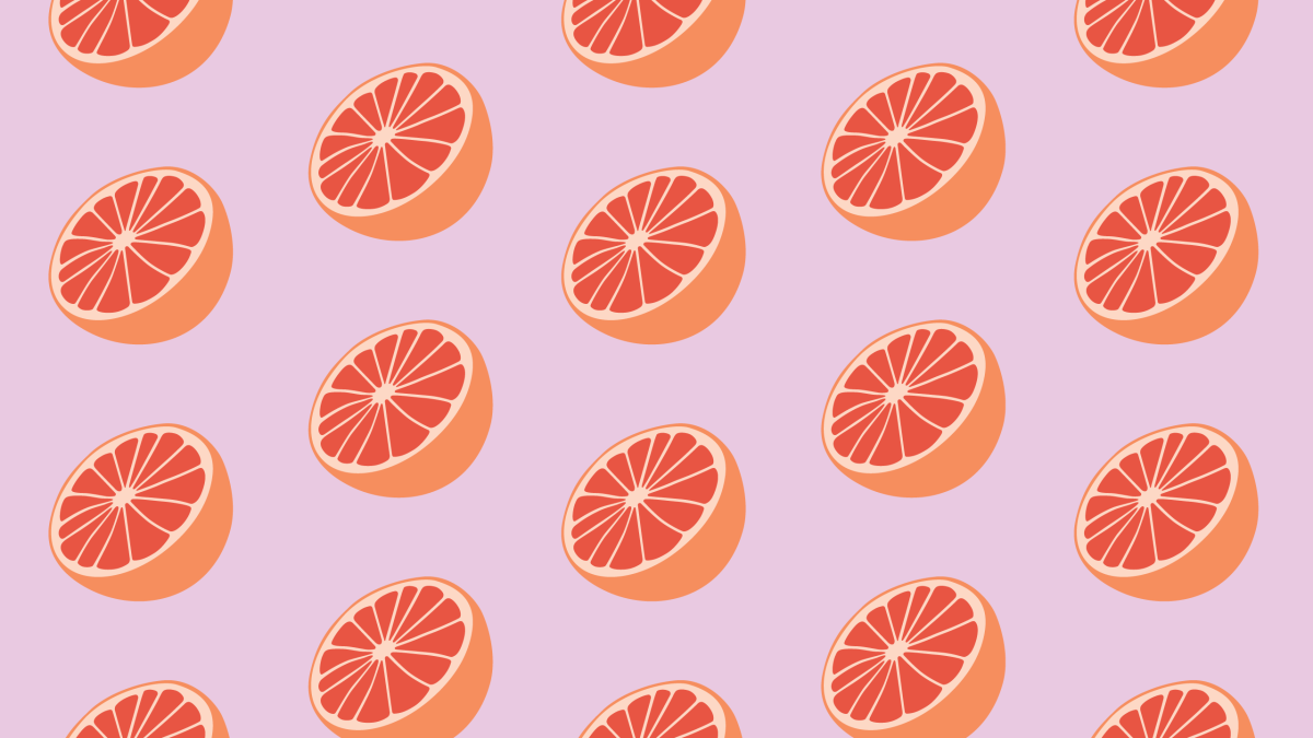 Стилизованный грейпфрут