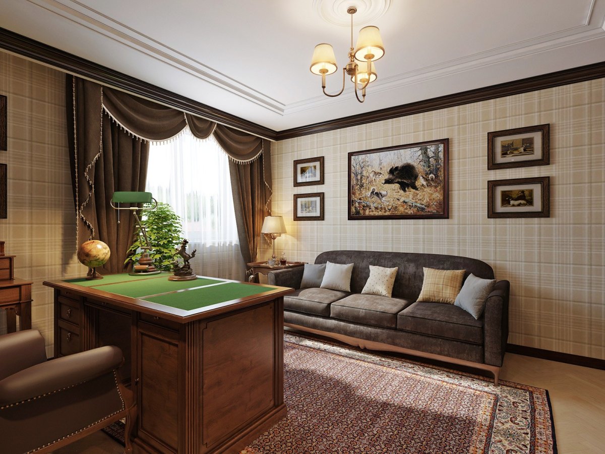 Комната в классическом английском стиле