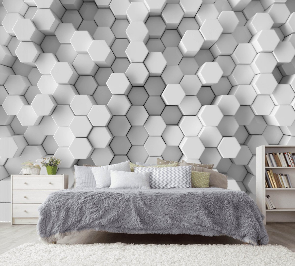 Обои виниловые соты