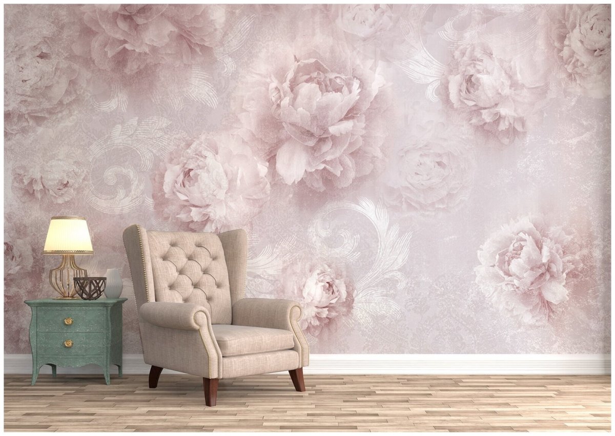 Обои пионы Московская обойная фабрика