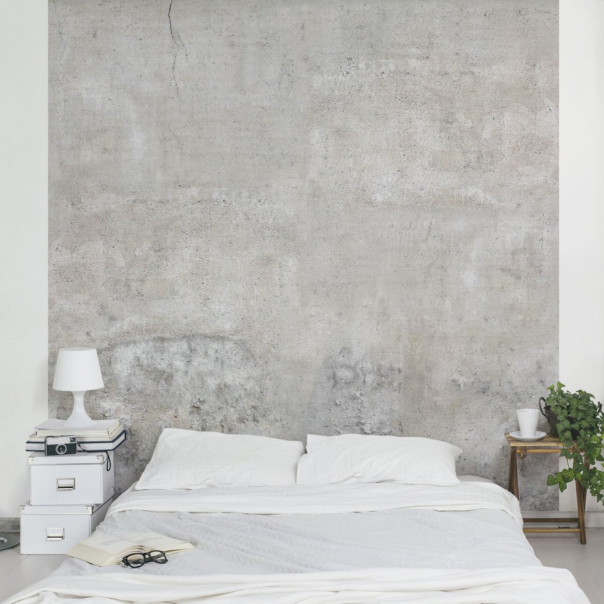 Штукатурка под бетон в интерьере