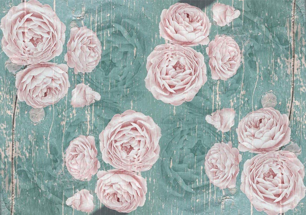 Фотообои флизелиновые розы на воде