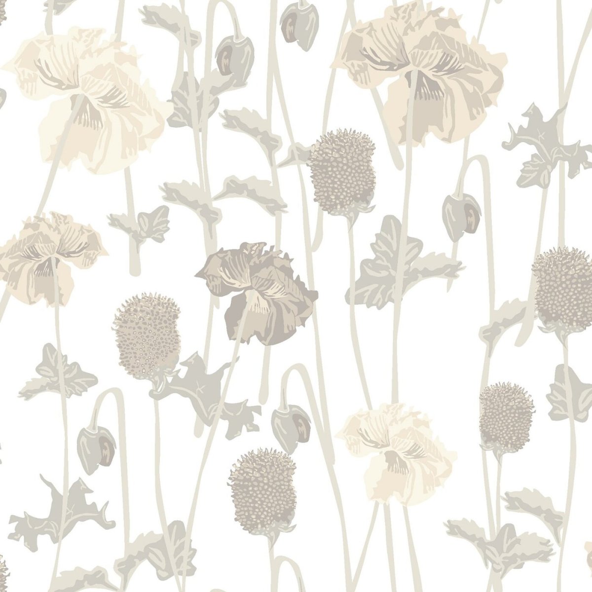 Бело бежевые обои