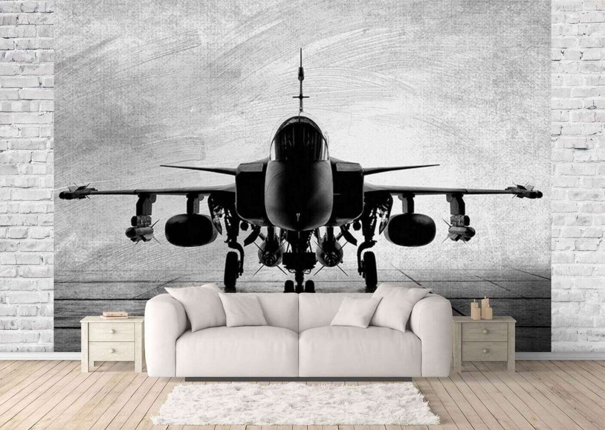 Фотообои самолет в интерьере