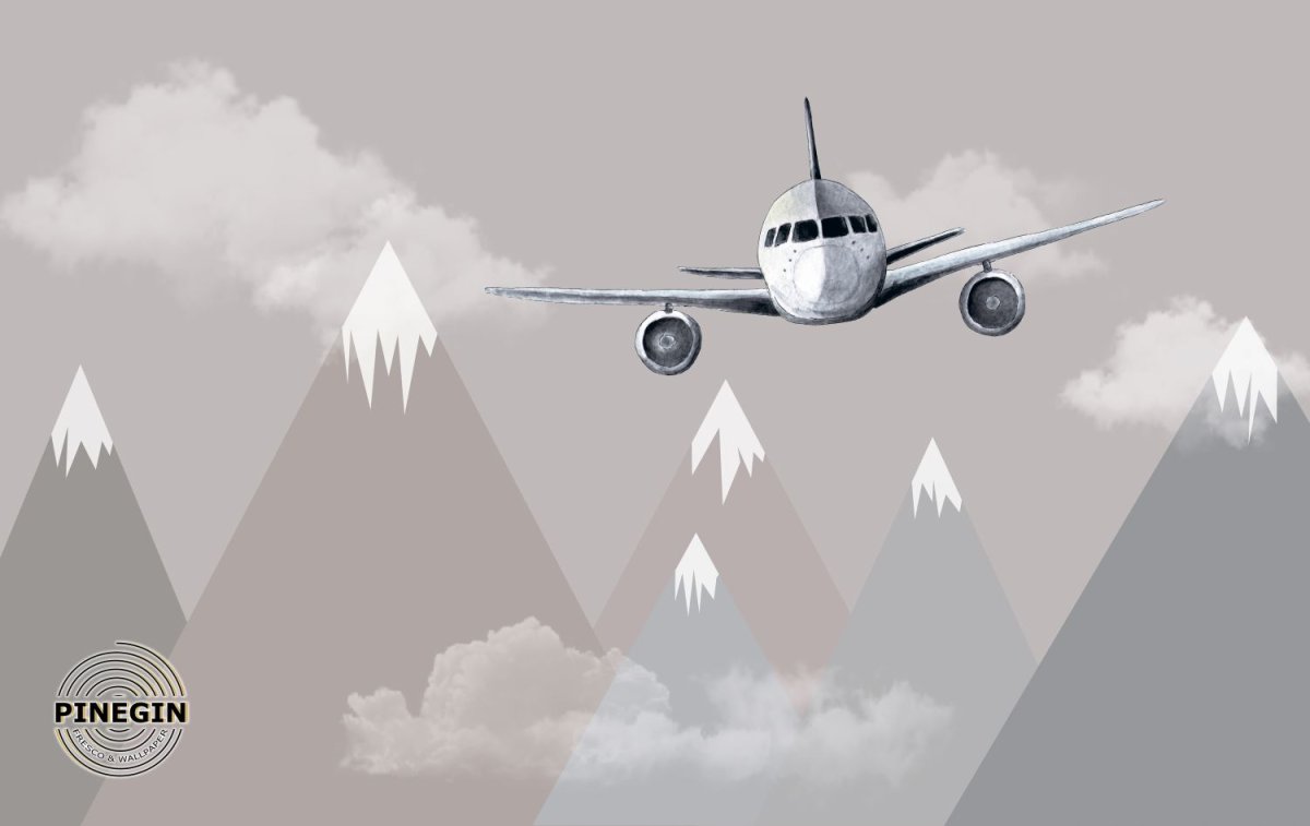 Фотообои самолет Графика