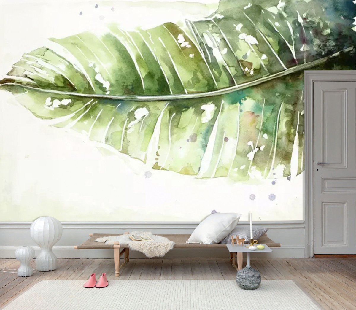 Роспись стен зелень