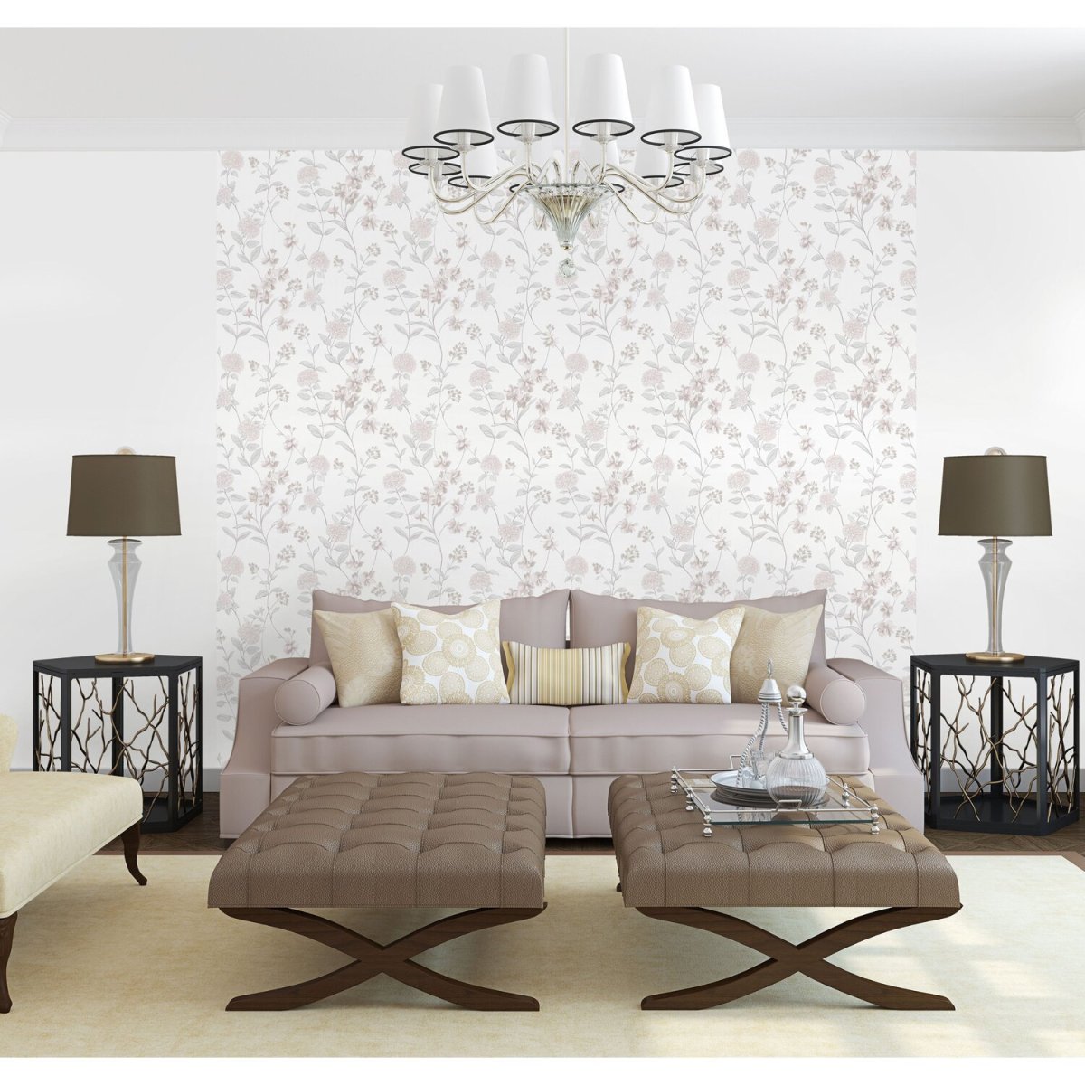 Euro Decor Thea белые 1.06 м 7013-00