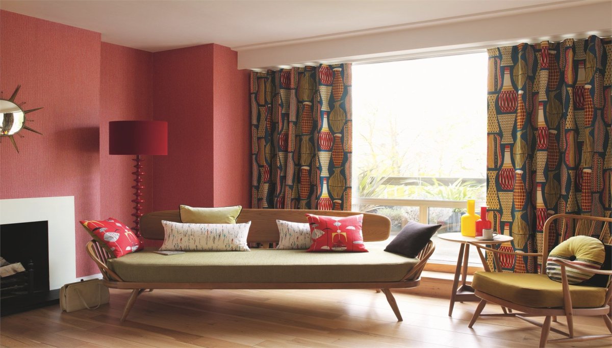 Авангард в интерьере текстиль