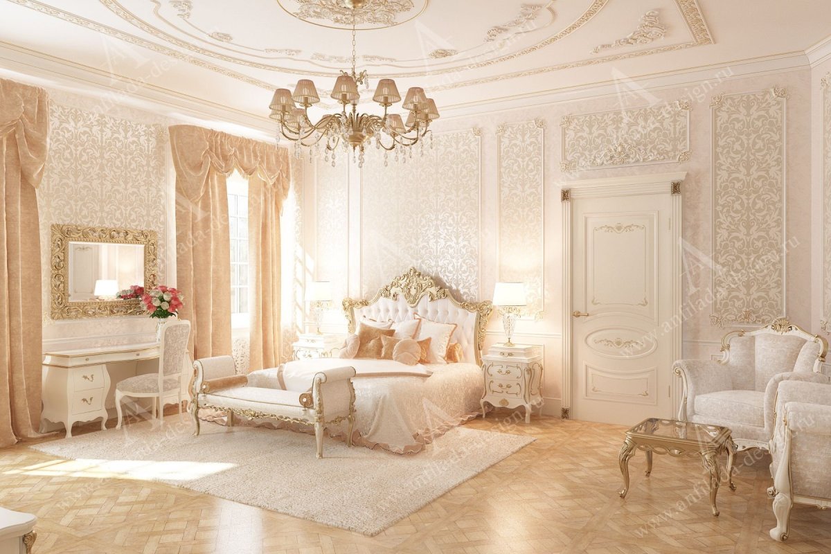Спальня в стиле классицизм