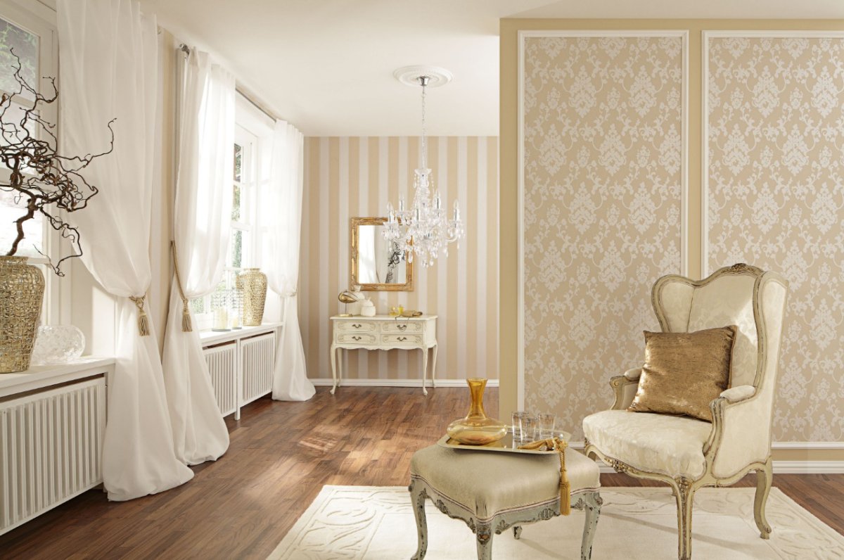 Обои в интерьере