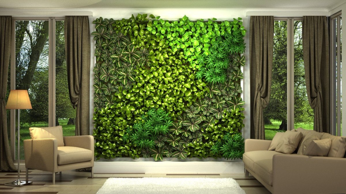 Вертикальное Озеленение в интерьере