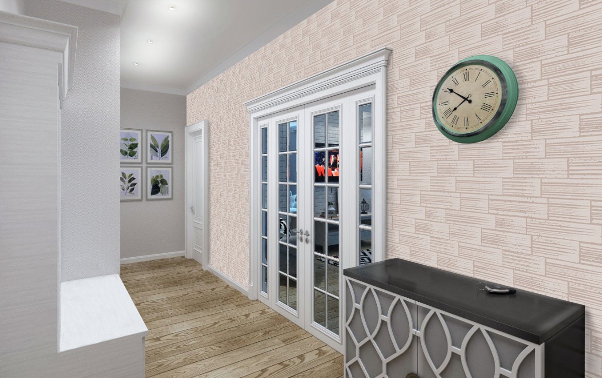 Декоративный белый кирпич в интерьере