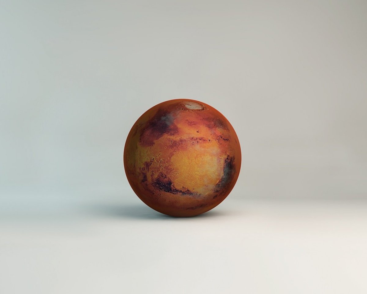 Планета Марс арт Минимализм