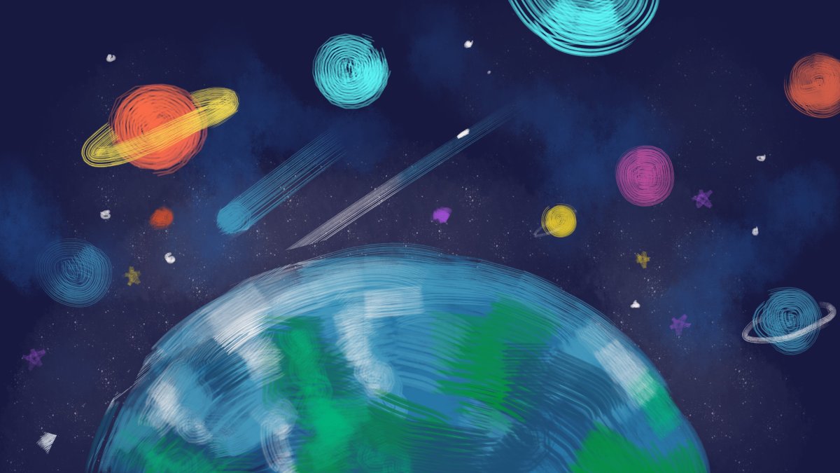 Космический фон для детей