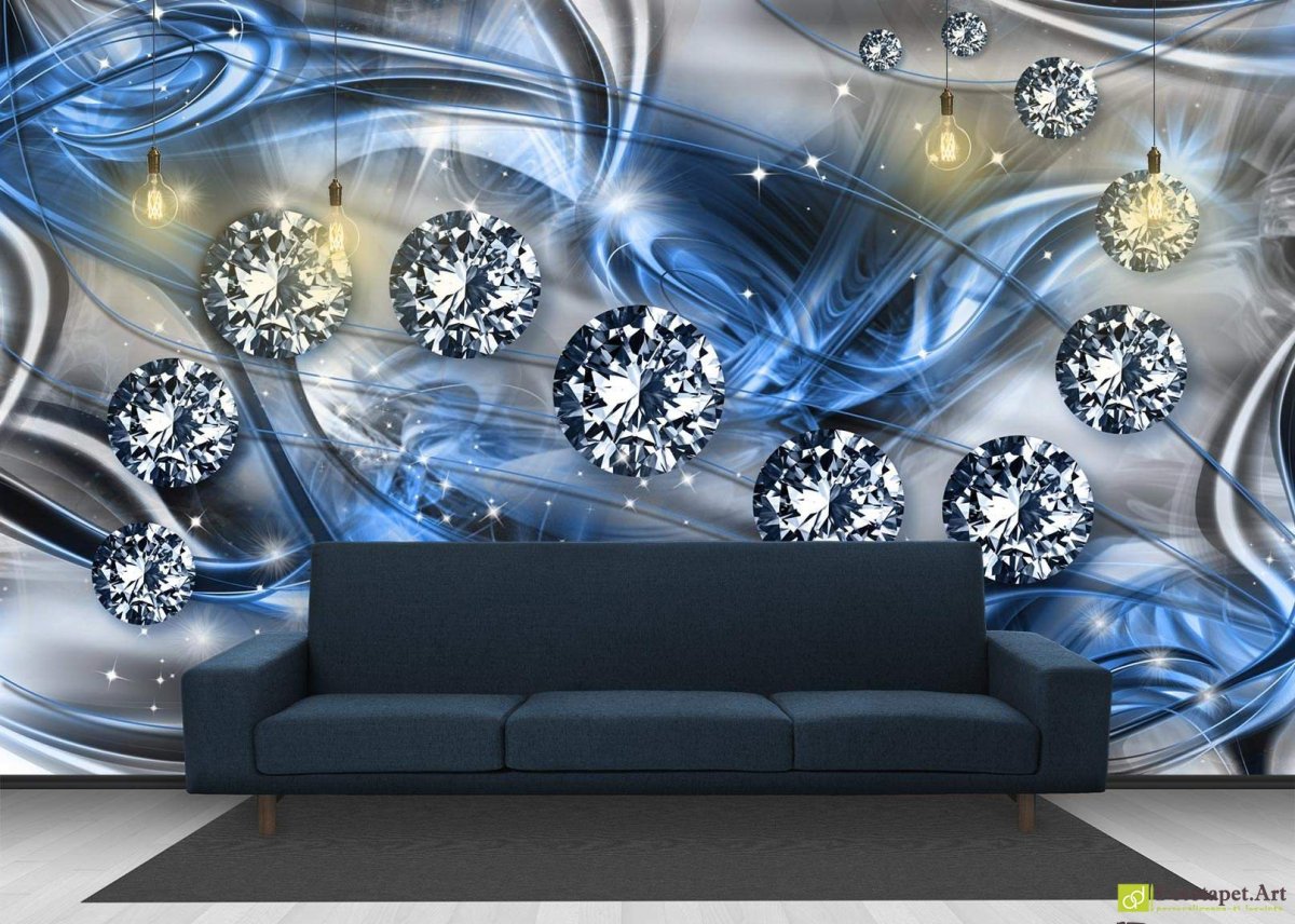 Фотообои на стену с алмазами
