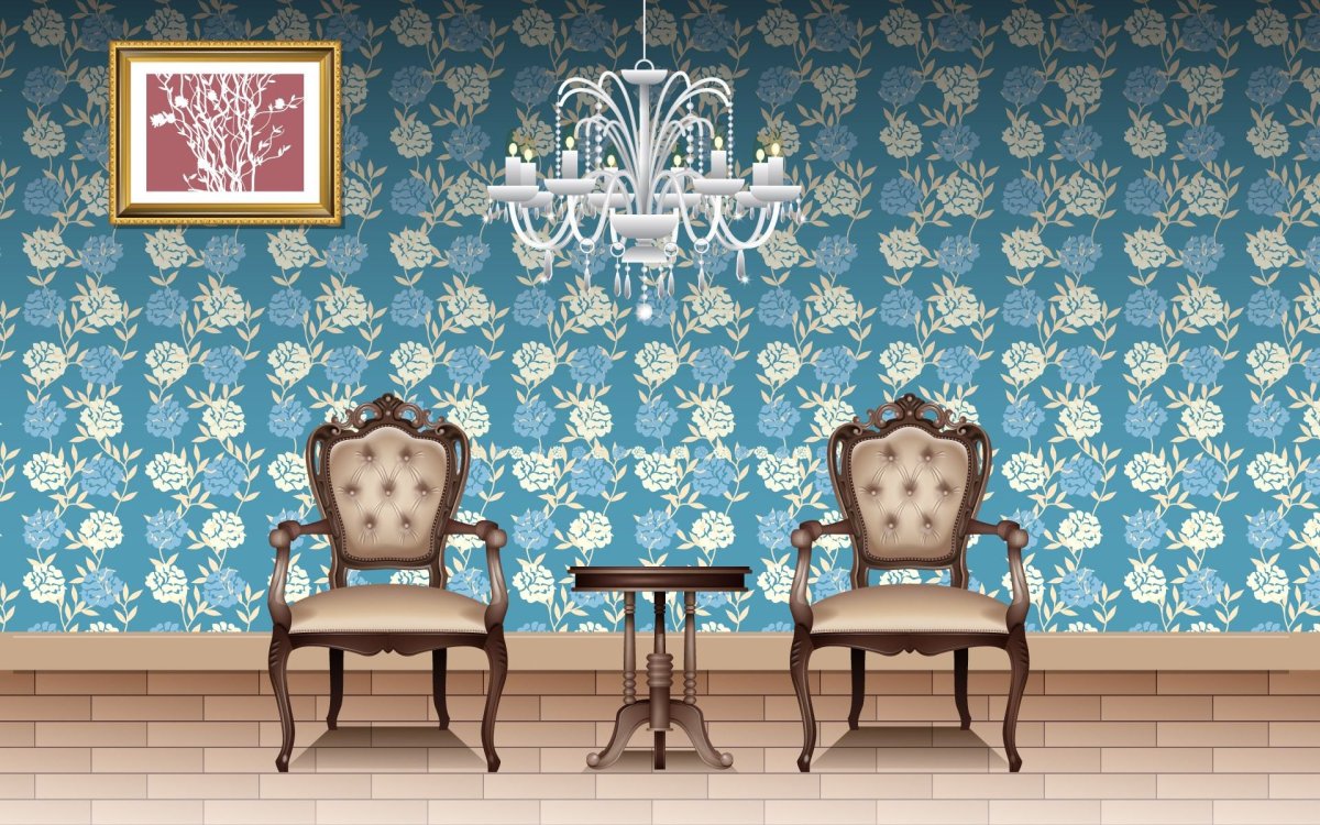 Обои для кукольного домика