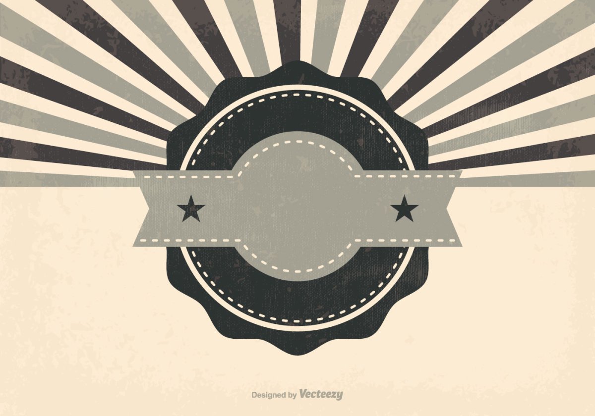 Баннер в ретро стиле