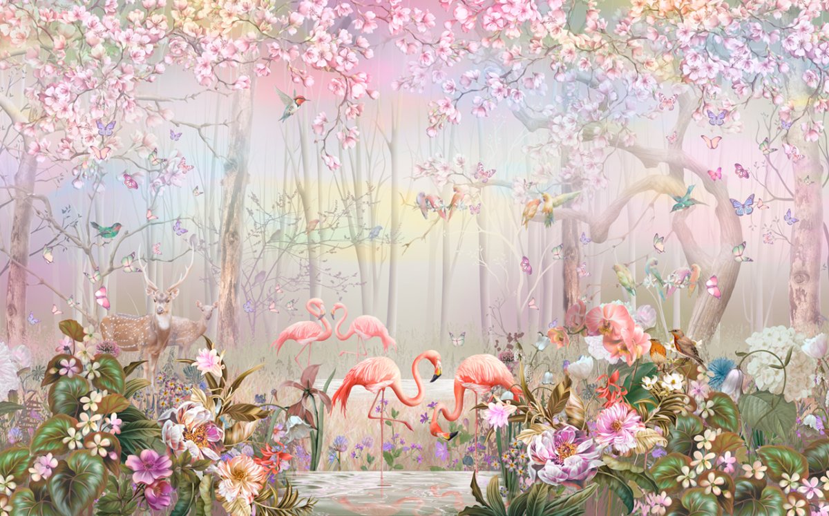 Фреска Фламинго Affresco