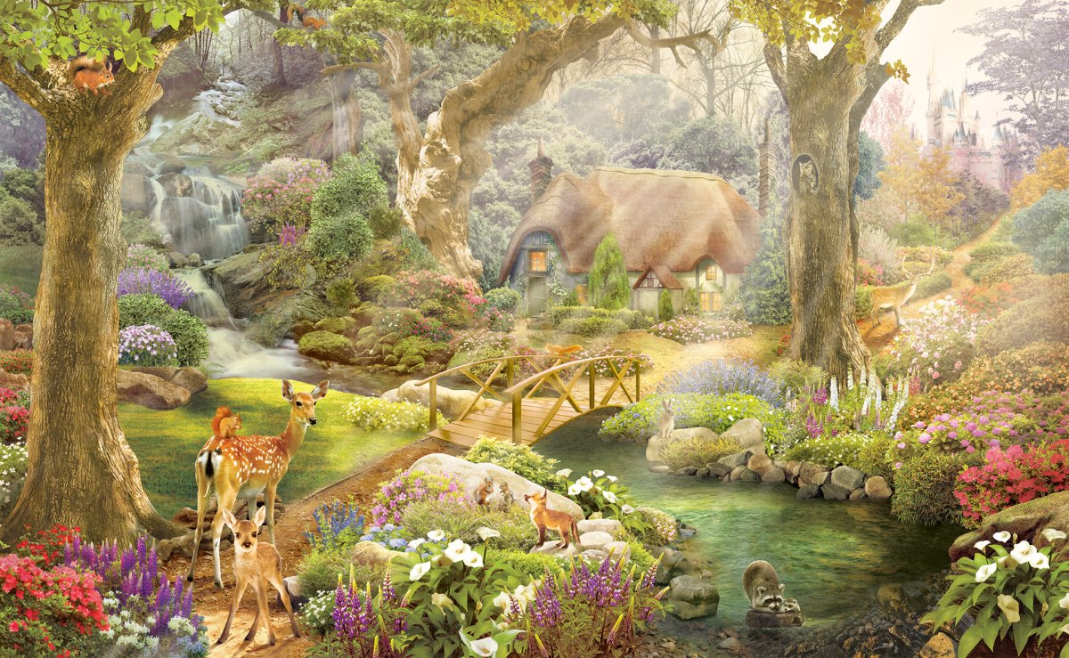 Фреска сказочный лес