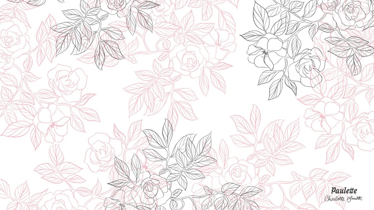 Цветочные узоры однотонные