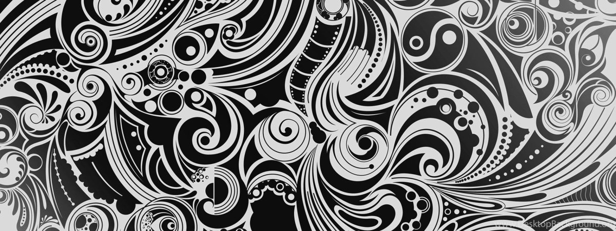 Узоры современные черно белые