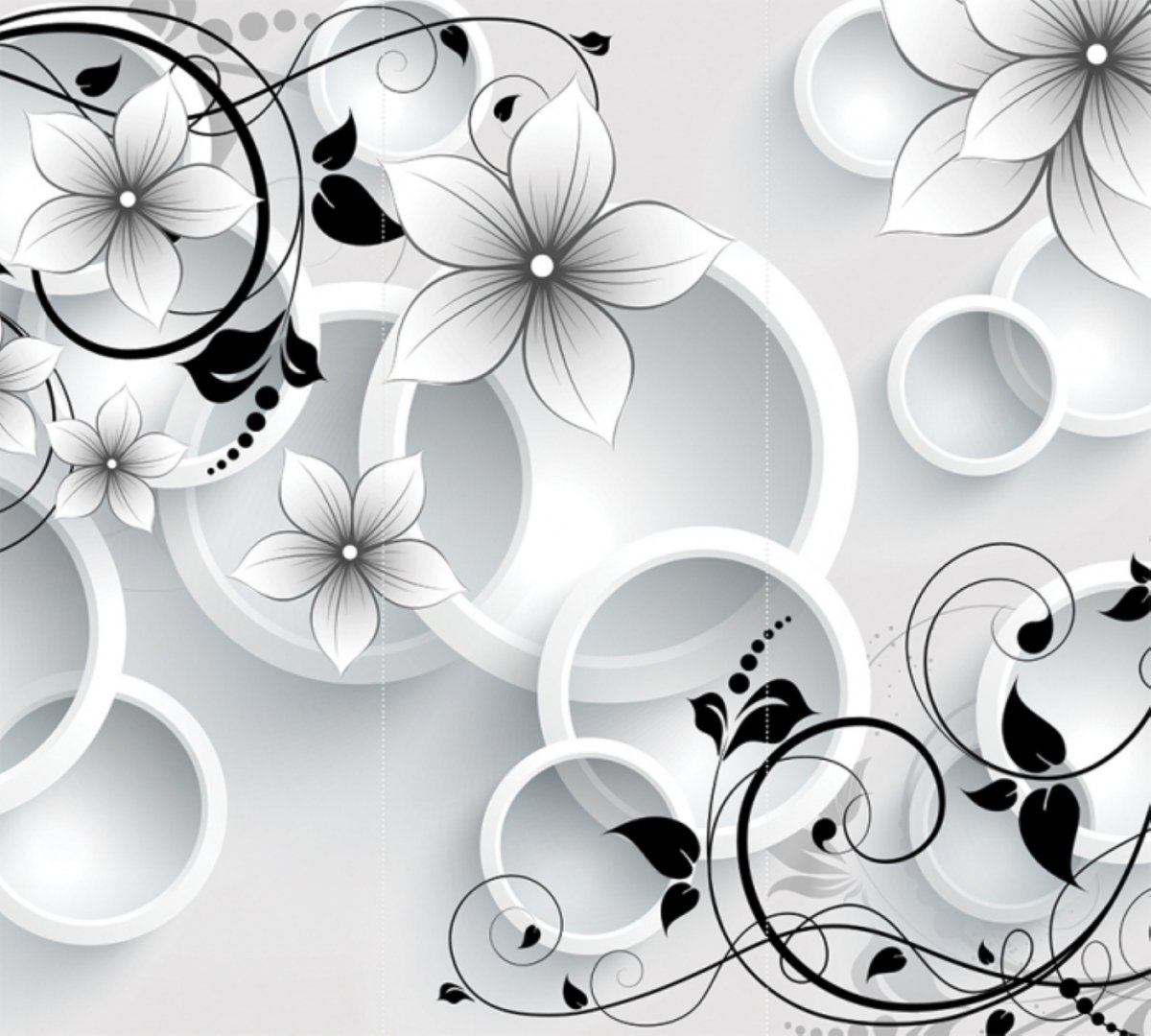 Фотообои черно белые на стену