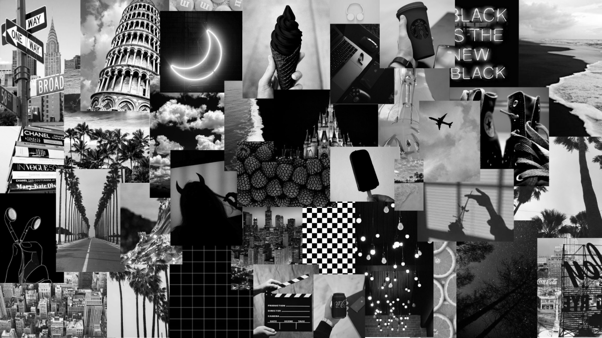 Черный коллаж
