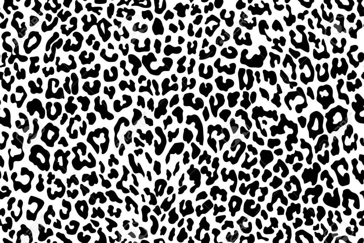 Принт леопард вектор